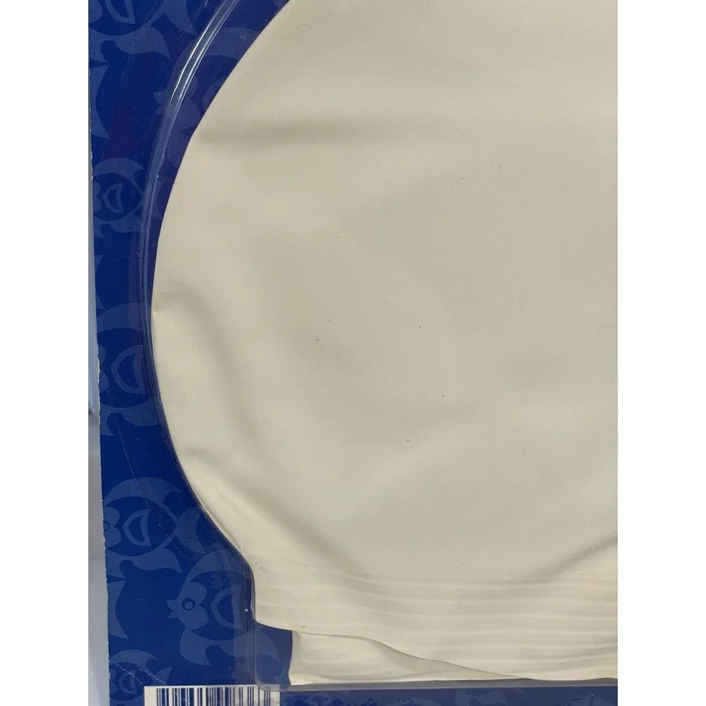 Vintage Seagull Heavy‎ Duty Latex Swim Cap White Universal Adult Size New Sealed